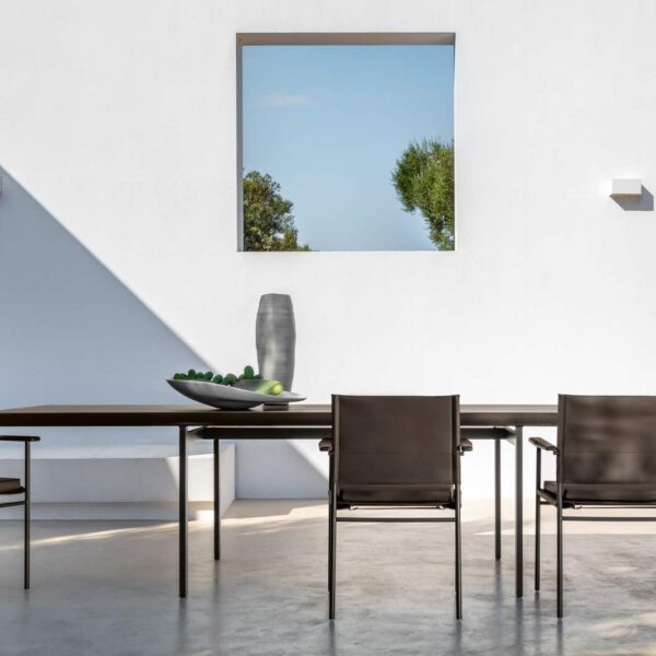 Allure Dining Table 300×95 by Talenti – large rectangular outdoor table with minimalist design and durable materials