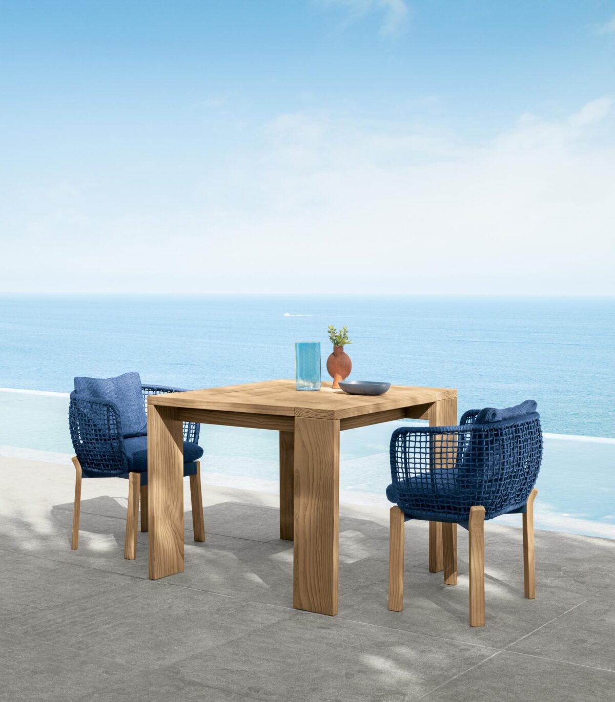 Talenti Argo Wood Dining Chair combining Italian craftsmanship with sustainable outdoor elegance
