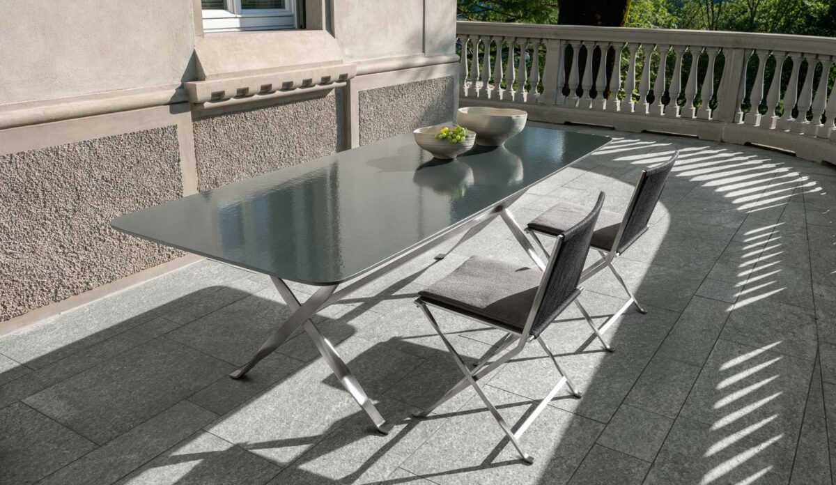 Luxury George Dining Armchair by Talenti combining modern design with outdoor durability