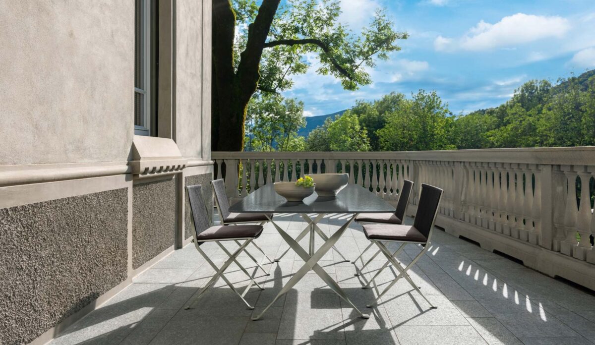 High-end George Dining Armchair from Talenti, ideal for stylish alfresco dining in Birmingham, Michigan