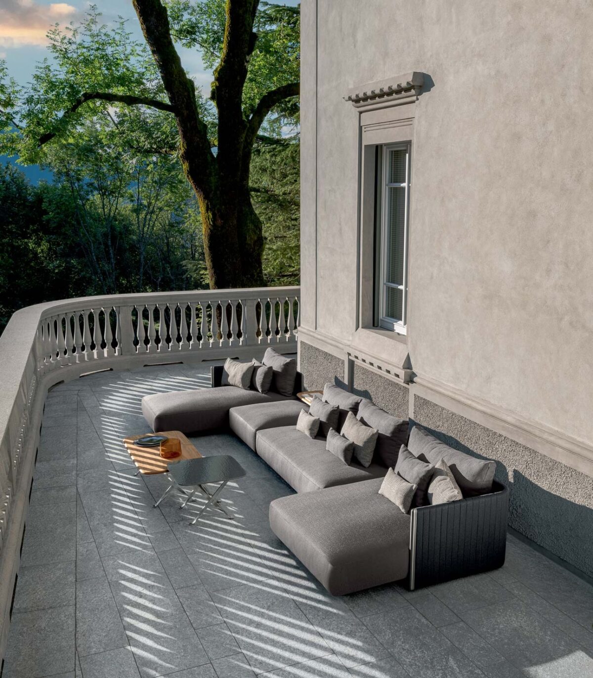 Contemporary George Dining Armchair by Talenti with ergonomic design and plush cushions