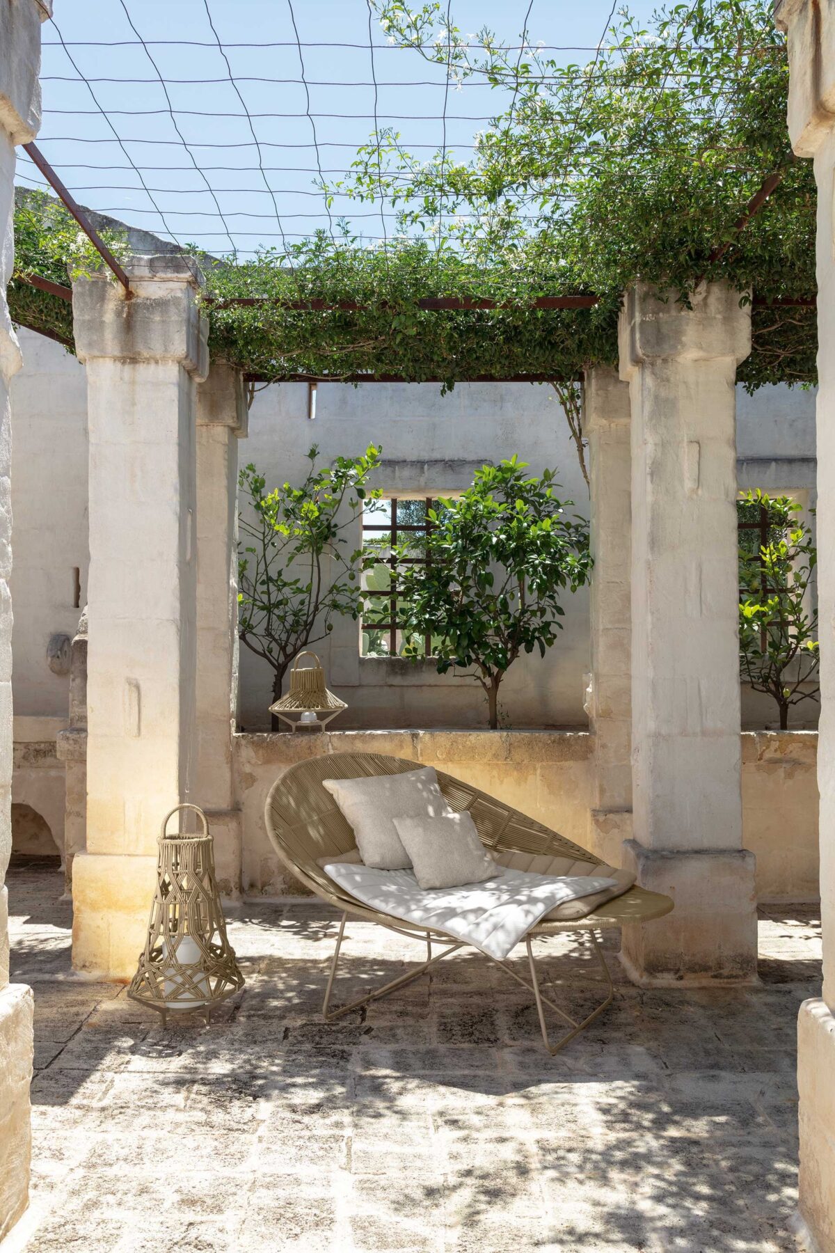 Elegant outdoor Panama Relax Armchair by Talenti with weather-resistant materials and laid-back design