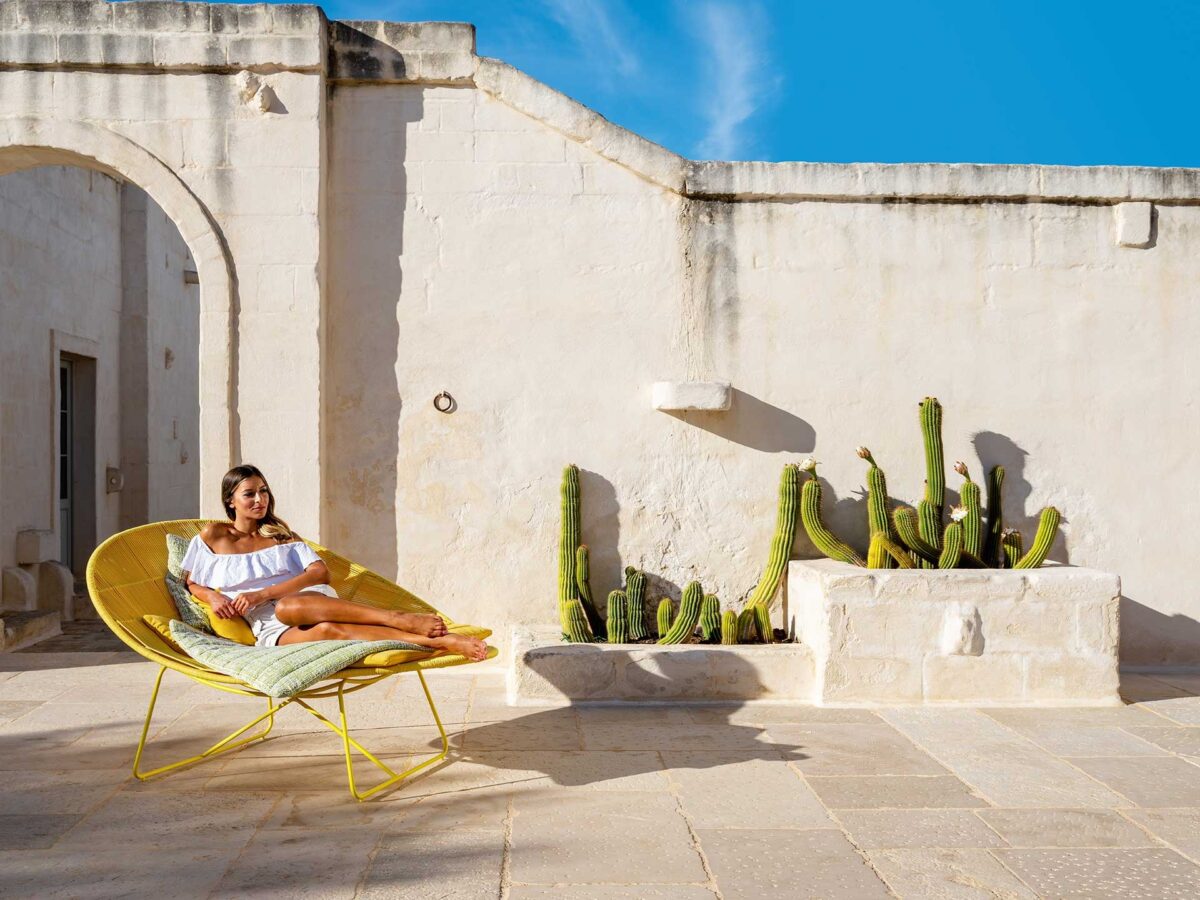 Panama Living Relax Armchair by Talenti – luxury Italian outdoor chair with wide seat and relaxed silhouette