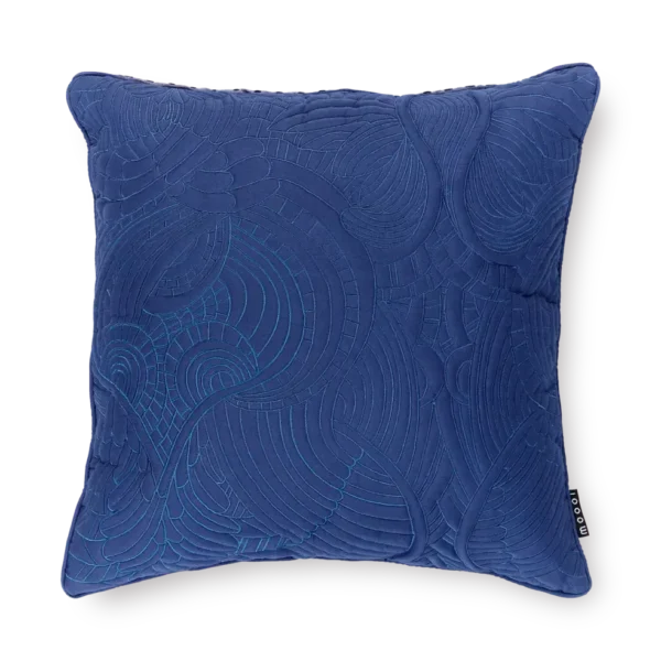 Flying Coral Fish pillow by Moooi on modern sofa