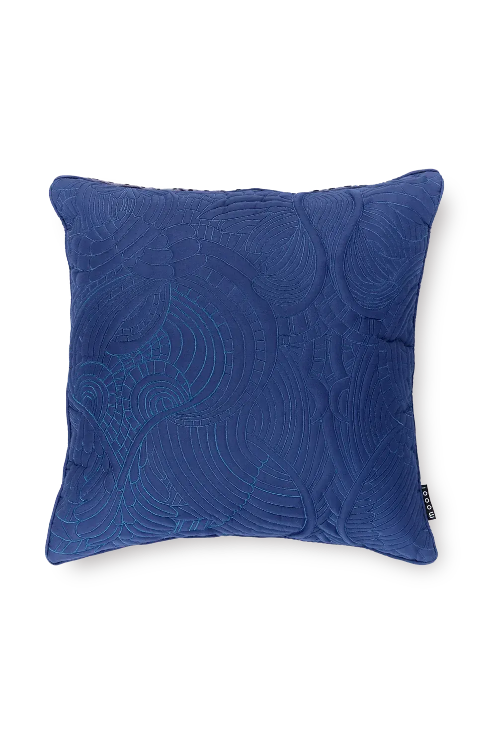 Flying Coral Fish pillow by Moooi on modern sofa