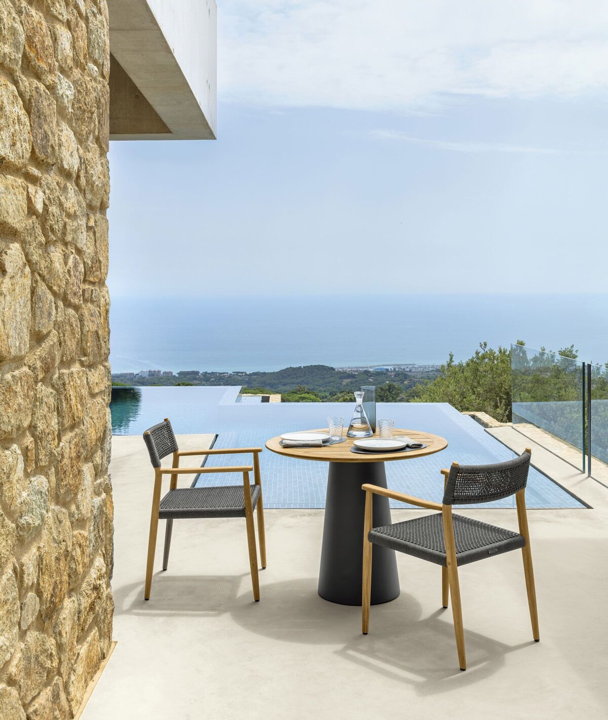 Designer Dolcevita Dining Table D120 by Talenti offering timeless style and functional outdoor elegance