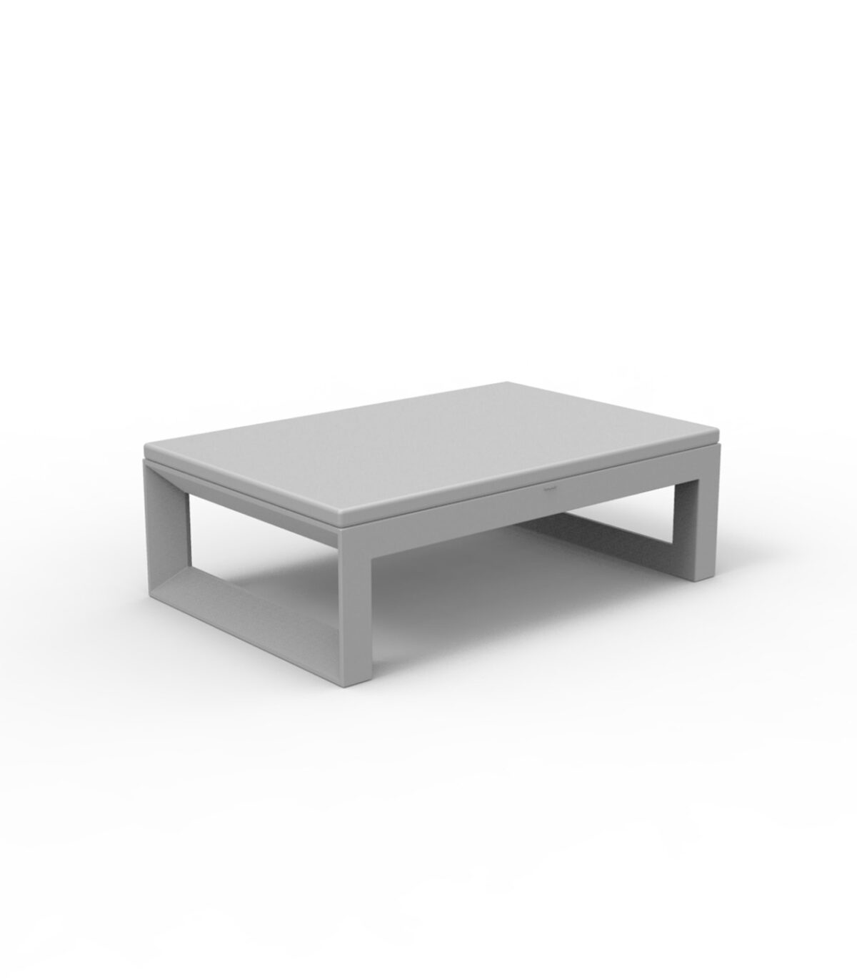 Sleek and practical FRAME Ottoman by Vondom ideal for contemporary patios, rooftops, and terraces