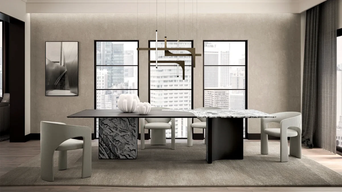 “Arketipo Millennium Italian sofa with refined upholstery at Troy Michigan showroom”