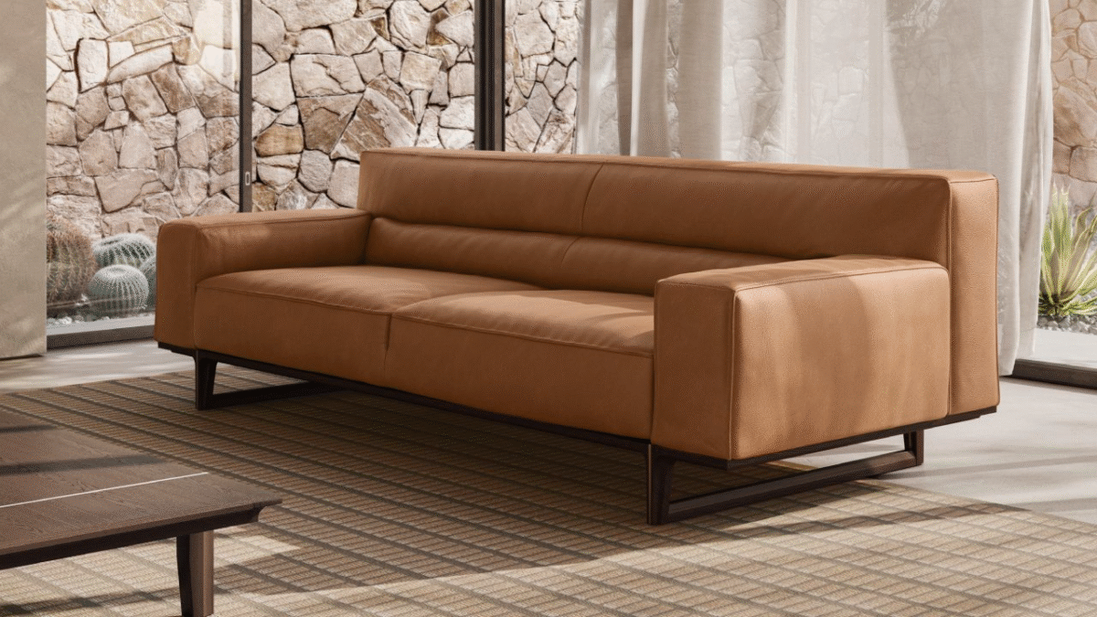 Luxury contemporary Kendo collection by Natuzzi, perfect for a sophisticated living space in Birmingham, Michigan.
