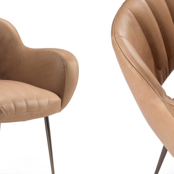 “Miss Malice lounge chair by Arketipo with sculptural silhouette at Royal Oak showroom”