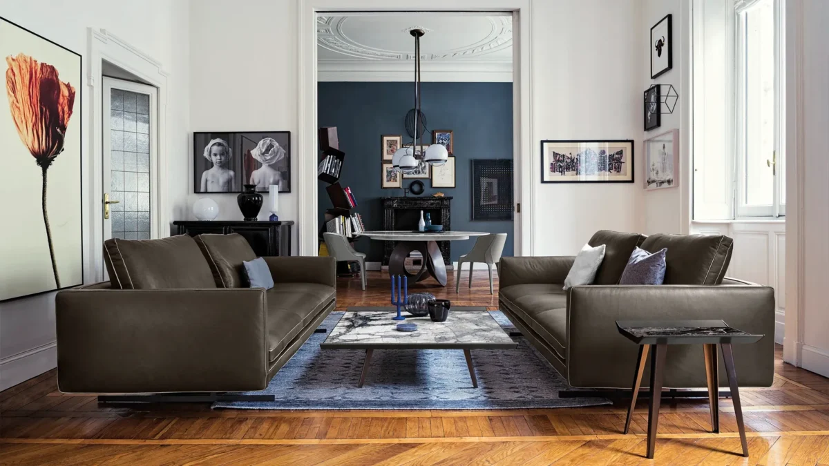 “Elegant Moss sofa by Arketipo displayed in Royal Oak Michigan furniture store”