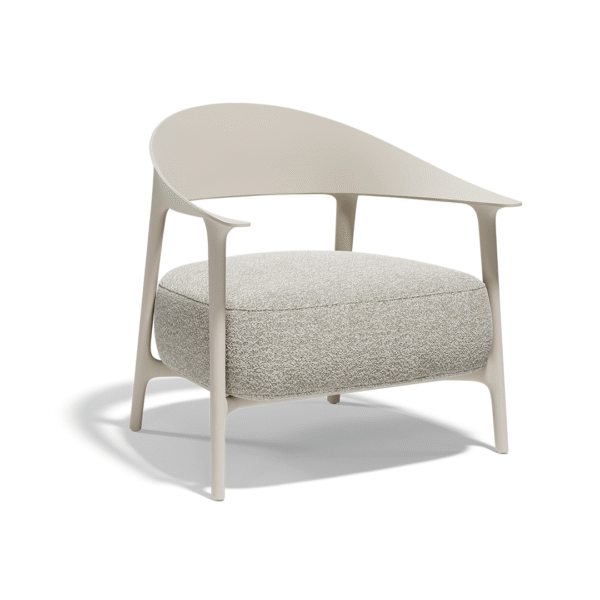 "Minimalist Vondom AFRICA lounge chair suitable for patios, terraces, or lounge areas."