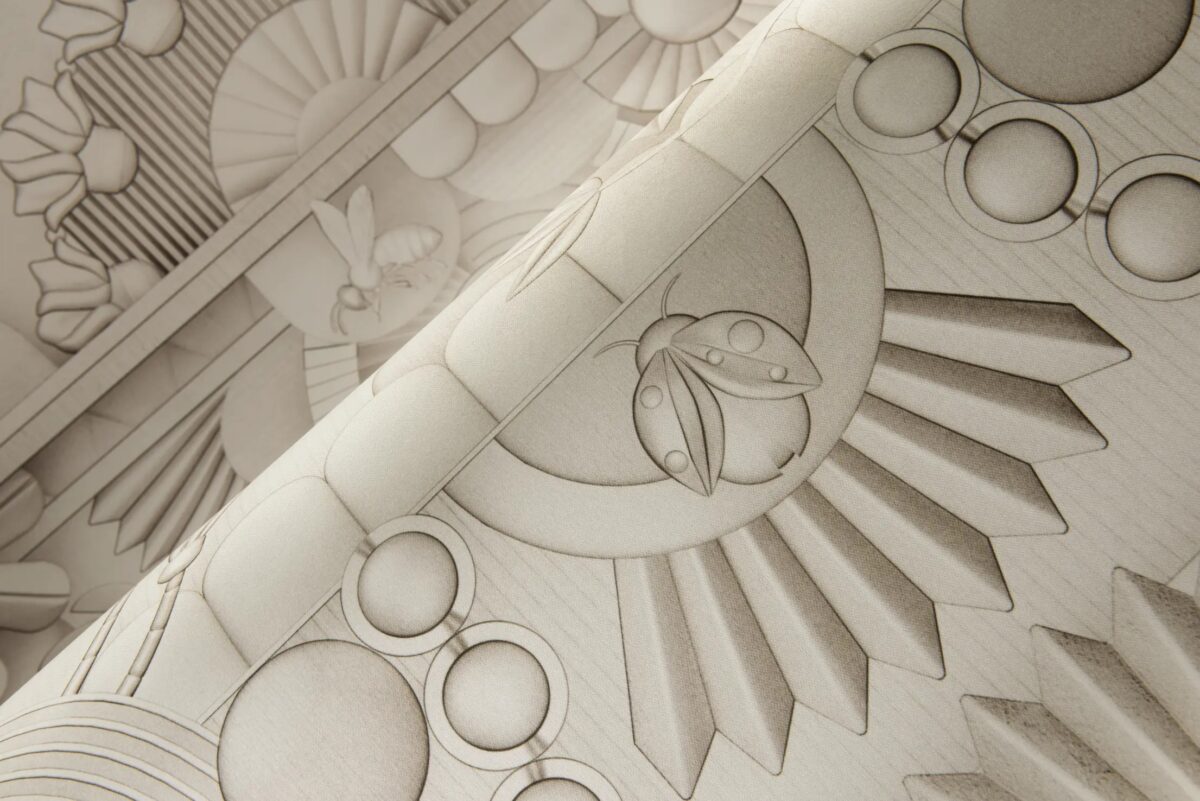 Greenhouse Gathering Wallcovering by Moooi, elegant touch in Troy