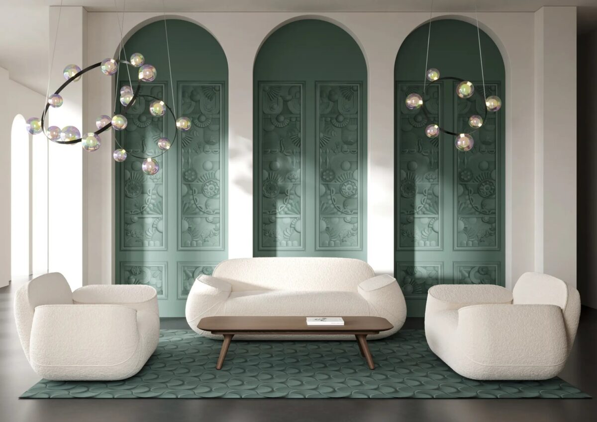 Greenhouse Gathering Wallcovering by Moooi, high-end interior in Royal Oak