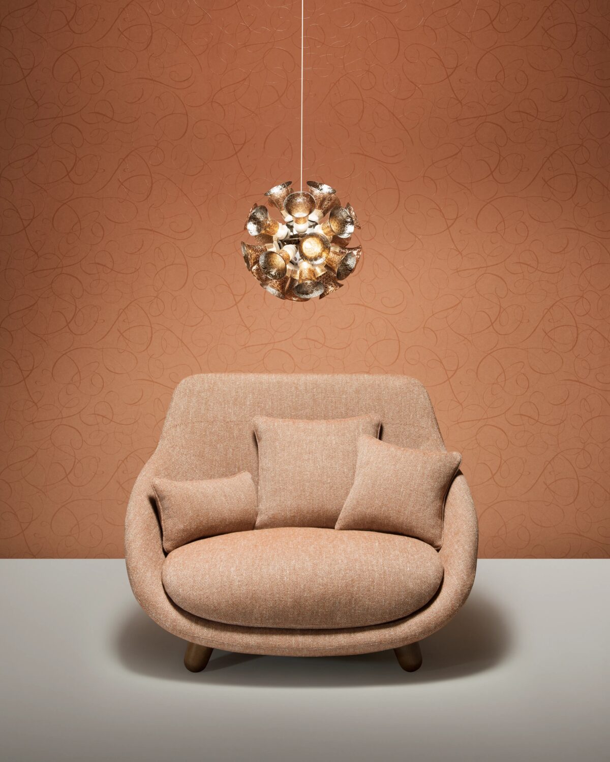 Luxury contemporary Love Sofa by Marcel Wanders for Moooi, high-end Dutch design for Birmingham, Michigan.
