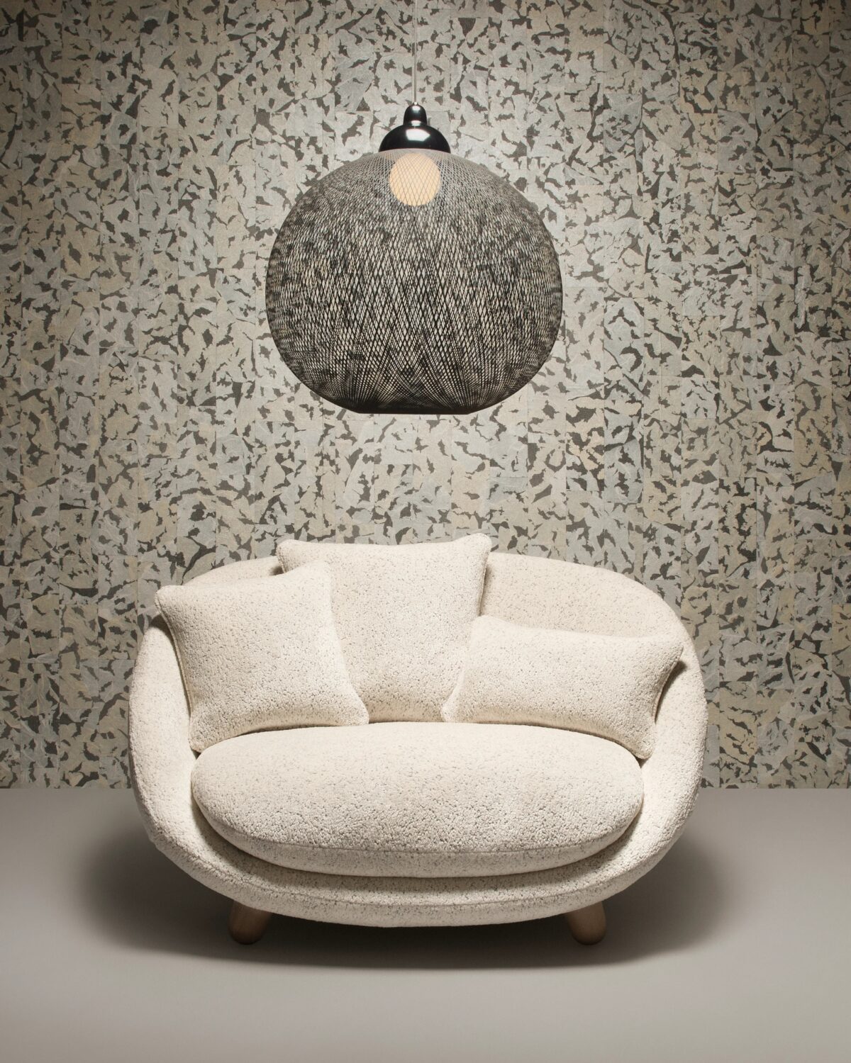 Luxury contemporary Love Sofa by Marcel Wanders for Moooi, high-end Dutch design for Birmingham, Michigan.