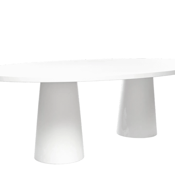 Modern Container Table Classic Oval by Marcel Wanders for Moooi, high-end Dutch design dining table for Royal Oak, Michigan.