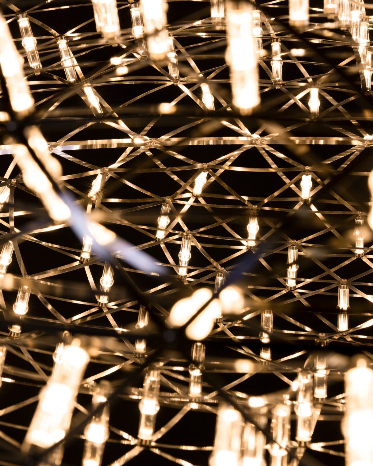 Luxury contemporary Raimond II Zafu spherical ambient light by Moooi, designer unique starry lighting for Royal Oak, Michigan.