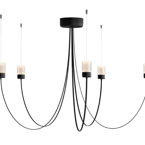 High-end Gravity Chandelier by Paul Cocksedge for Moooi, modern Dutch design lighting for Troy, Michigan.