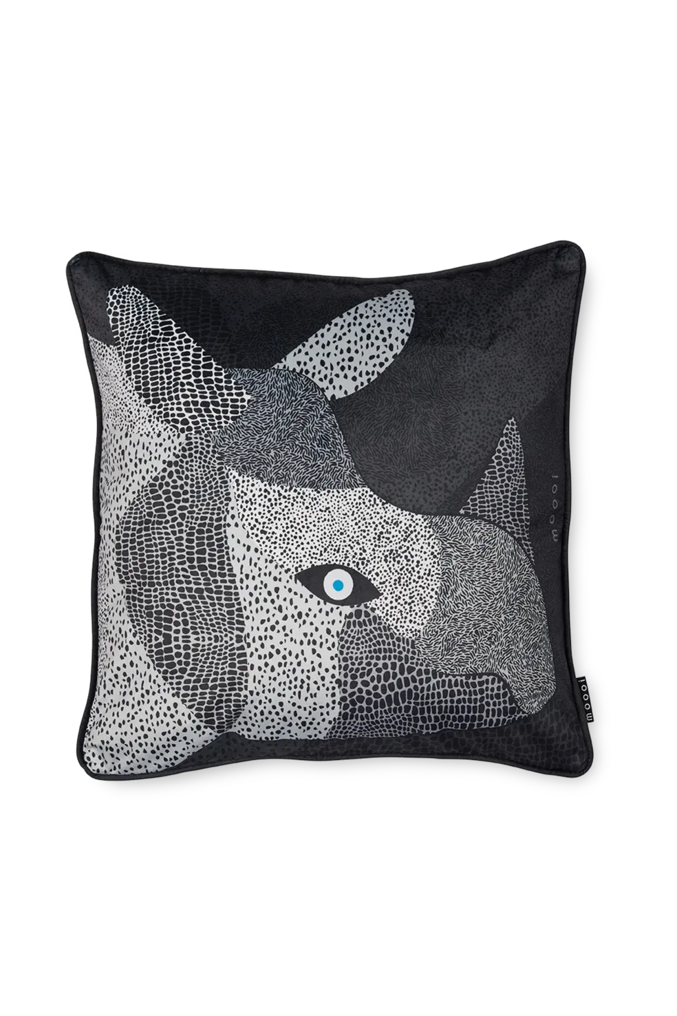 Luxury contemporary Dwarf Rhino Decorative Pillow by Moooi, high-end Dutch design home accessory for Birmingham, Michigan.