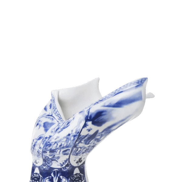 High-end Blow Away Vase by Front, modern designer porcelain for Troy, Michigan.