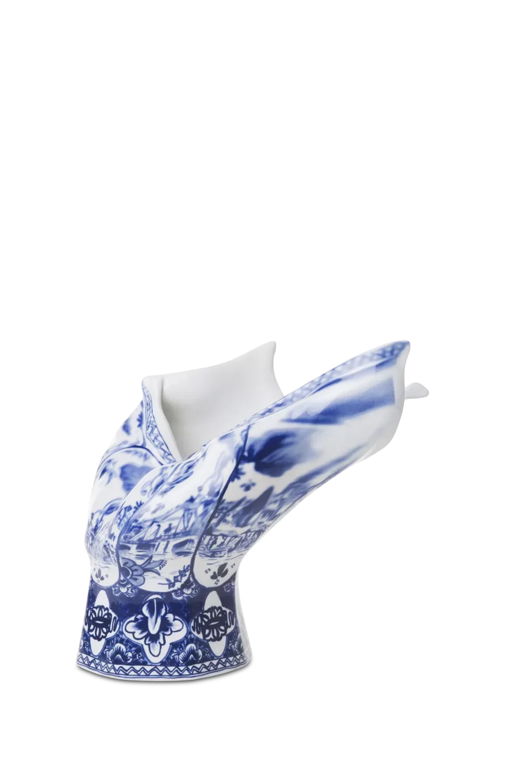 High-end Blow Away Vase by Front, modern designer porcelain for Troy, Michigan.