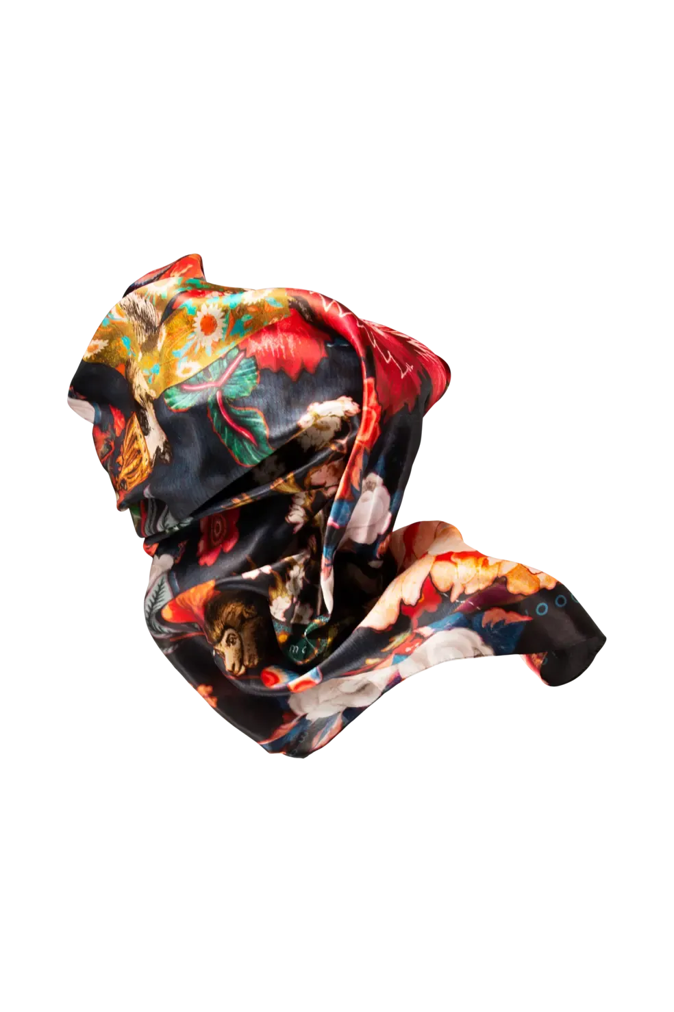 Modern Rendezvous Tokyo Blue Scarf by Moooi, high-end Dutch design fashion accessory for Royal Oak, Michigan.