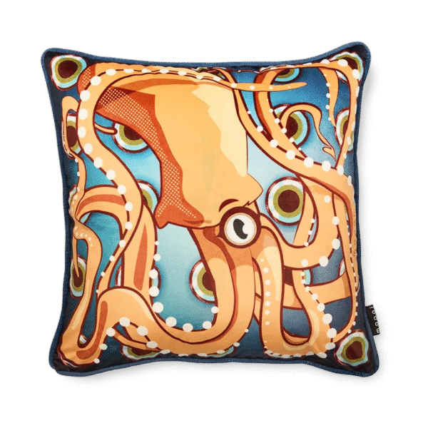 High-end Umbrella Squid Decorative Pillow by Moooi, modern Dutch design home accessory for Troy, Michigan.