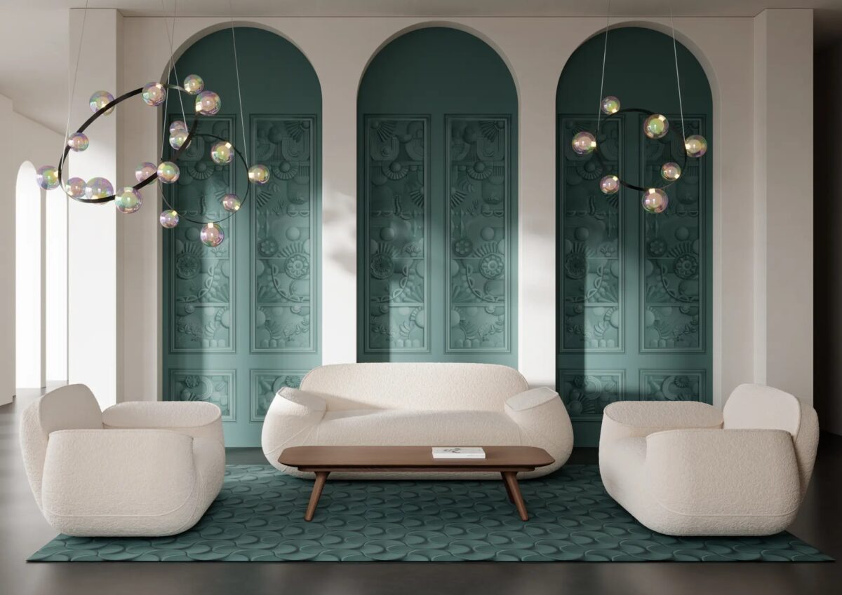 Greenhouse Gathering Wallcovering by Moooi, modern design in Troy