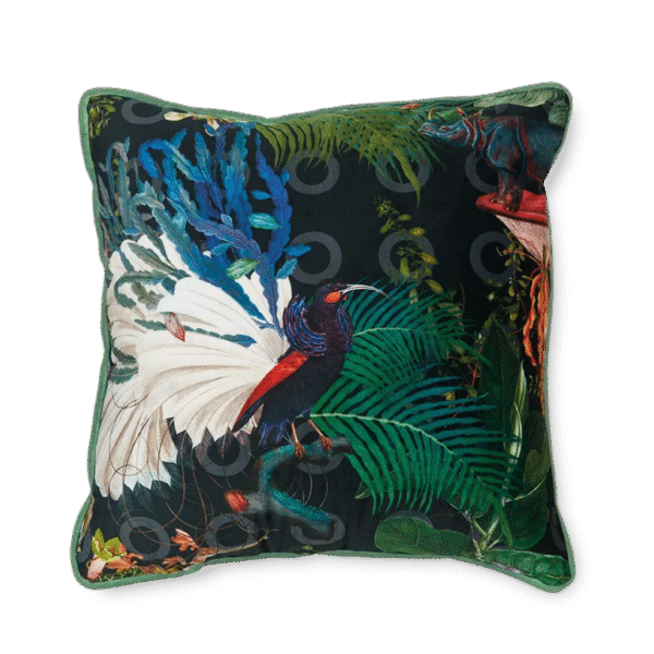High-end Menagerie of Extinct Animals decorative pillow by Moooi, modern Dutch design for Troy, Michigan.