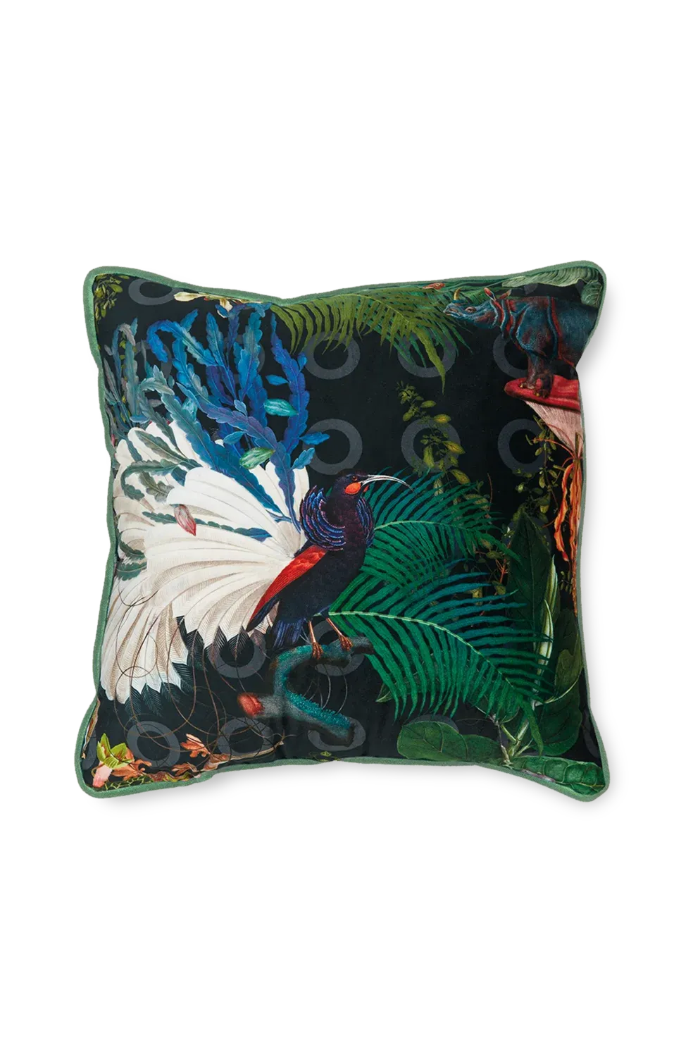 High-end Menagerie of Extinct Animals decorative pillow by Moooi, modern Dutch design for Troy, Michigan.