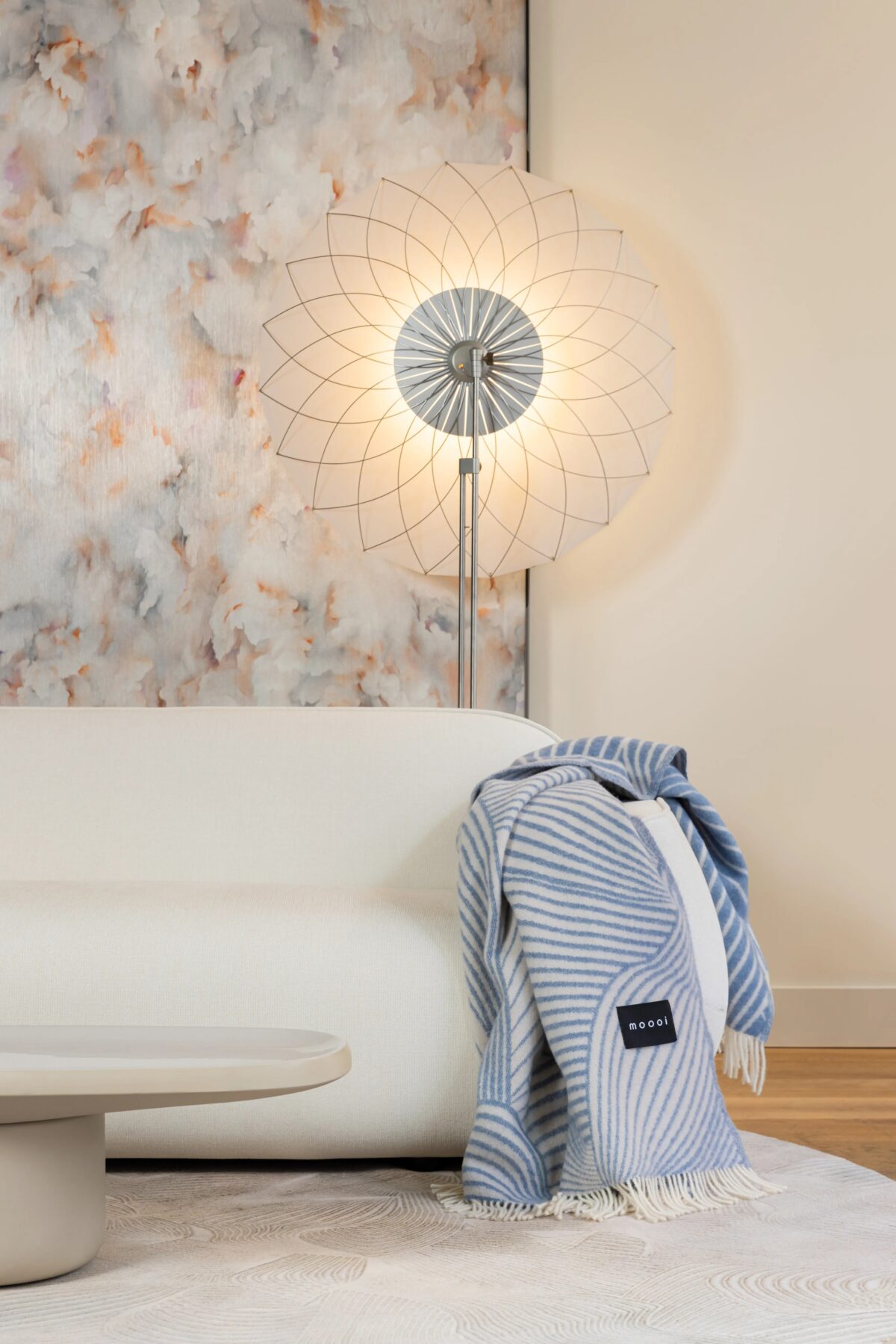 Modern Filigree Floor Lamp by Moooi in Troy, Michigan, elevating ambiance.