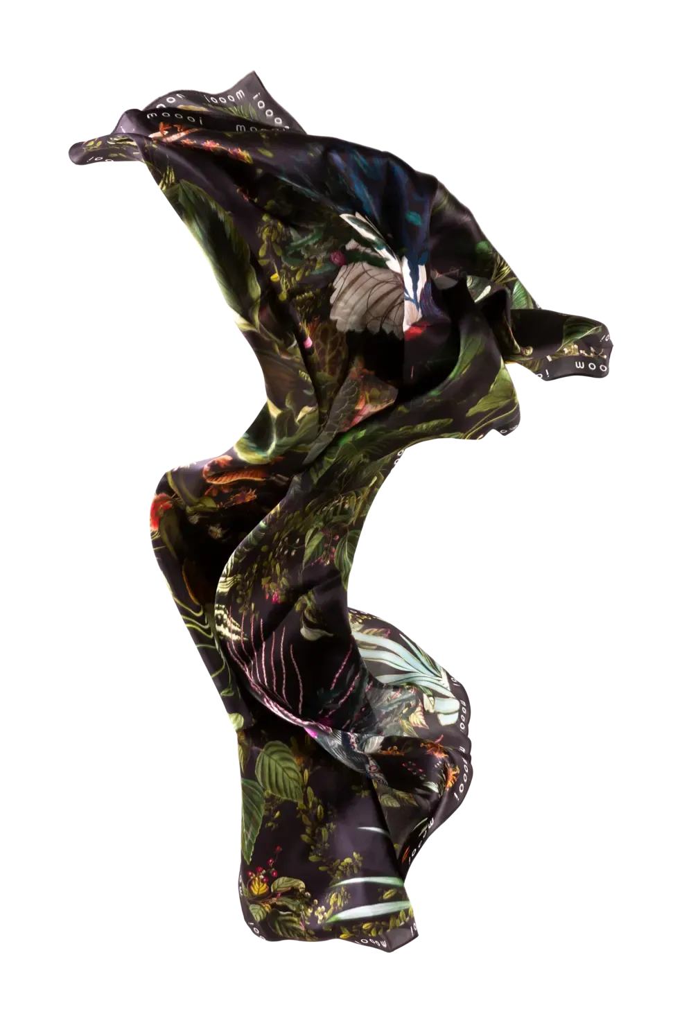 Luxury contemporary Extinct Animals textile scarf by Moooi, designer home accent for Royal Oak, Michigan.
