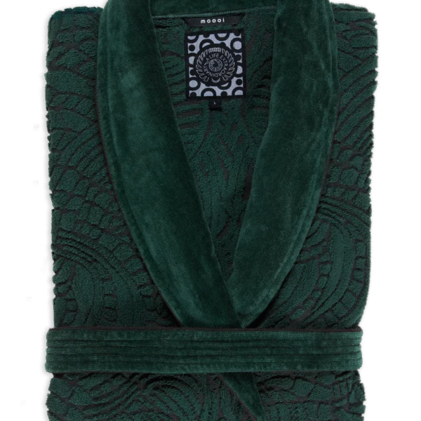 Luxury contemporary Dodo Pavone bathrobe by Moooi, high-end Dutch design for Birmingham, Michigan.