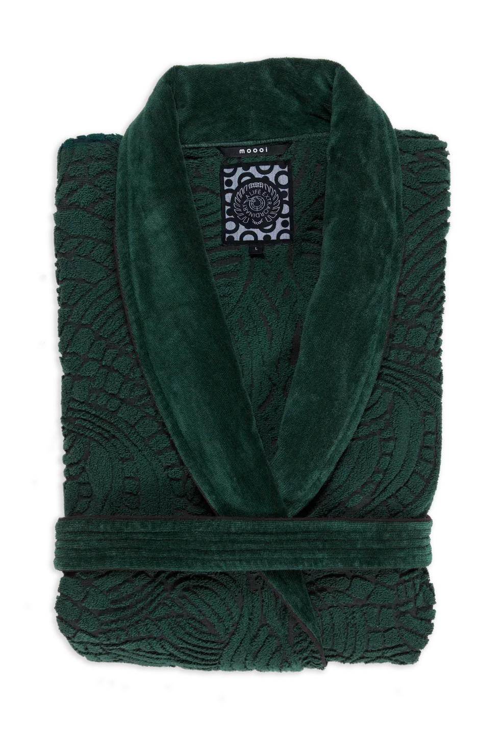 Luxury contemporary Dodo Pavone bathrobe by Moooi, high-end Dutch design for Birmingham, Michigan.