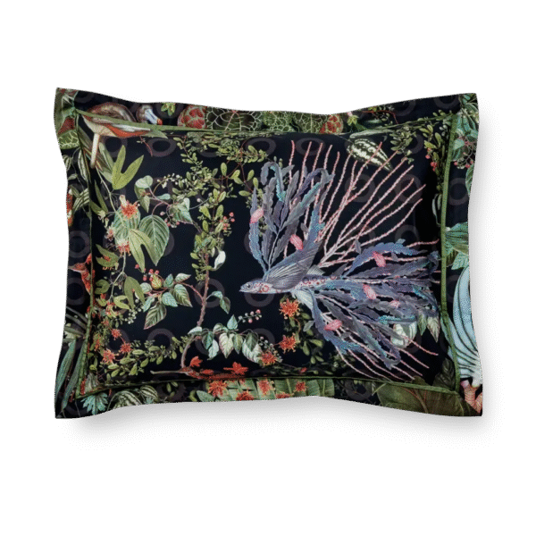 Modern Menagerie of Extinct Animals bed pillows by Moooi, high-end Dutch design bedding for Royal Oak, Michigan.