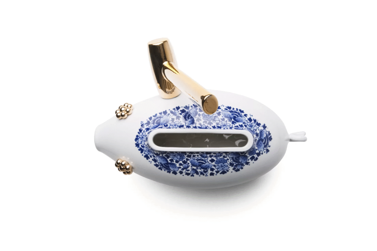 Luxury contemporary The Killing of the Piggy Bank by Front for Moooi, high-end Dutch design object for Birmingham, Michigan.