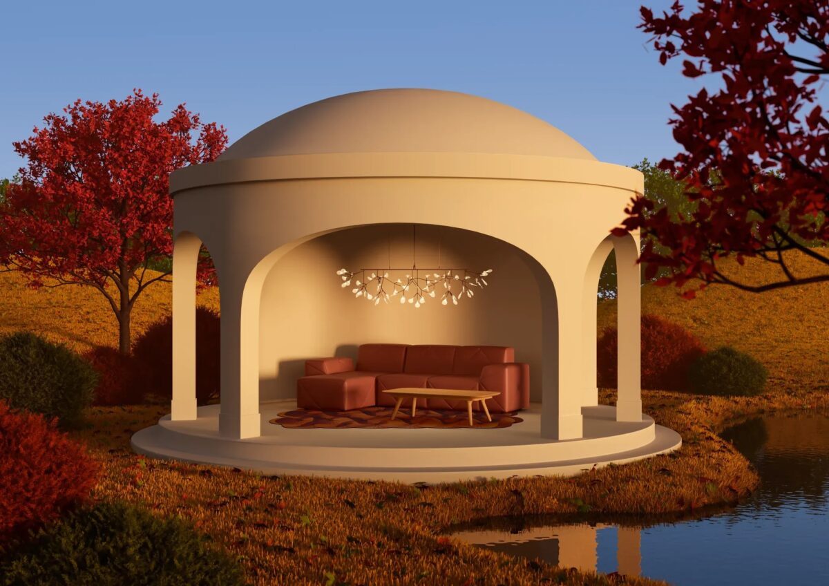 Italian-inspired Heracleum III Linear light in Birmingham, Michigan