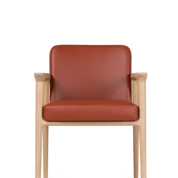 Luxury contemporary Zio Dining Chair by Marcel Wanders for Moooi, high-end Dutch design wooden chair for Birmingham, Michigan.