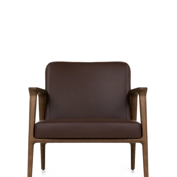 High-end Zio Lounge Chair by Marcel Wanders for Moooi, modern Dutch design wooden chair for Troy, Michigan.