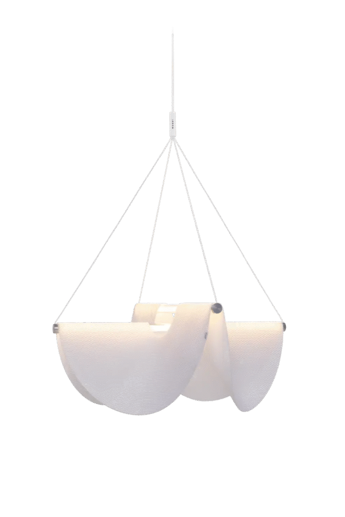 Drape Light by Moooi in Royal Oak, Michigan, enhances modern interior design.