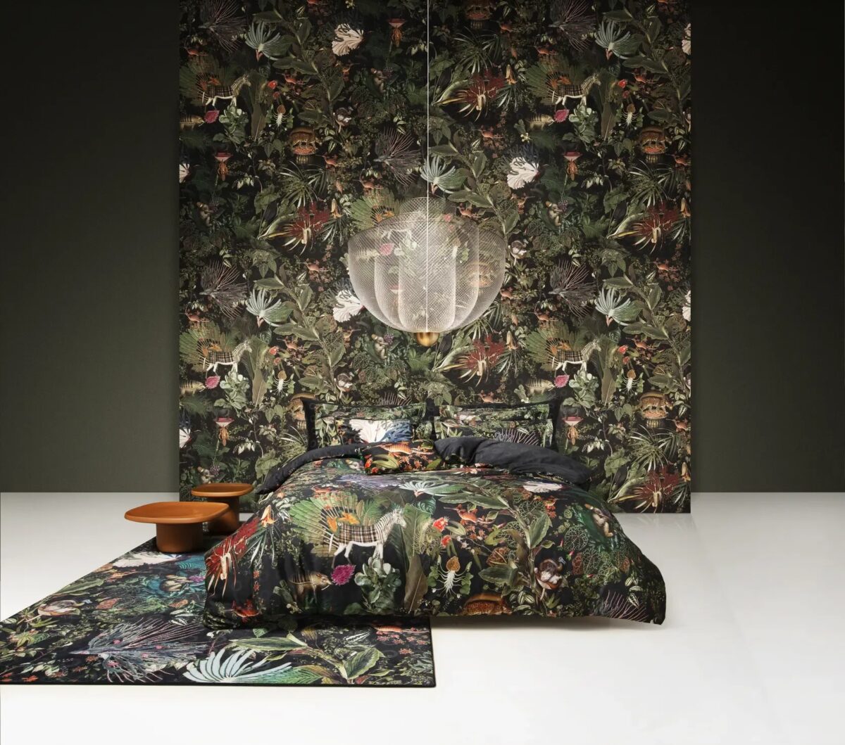 Modern Menagerie of Extinct Animals bed pillows by Moooi, high-end Dutch design bedding for Royal Oak, Michigan.