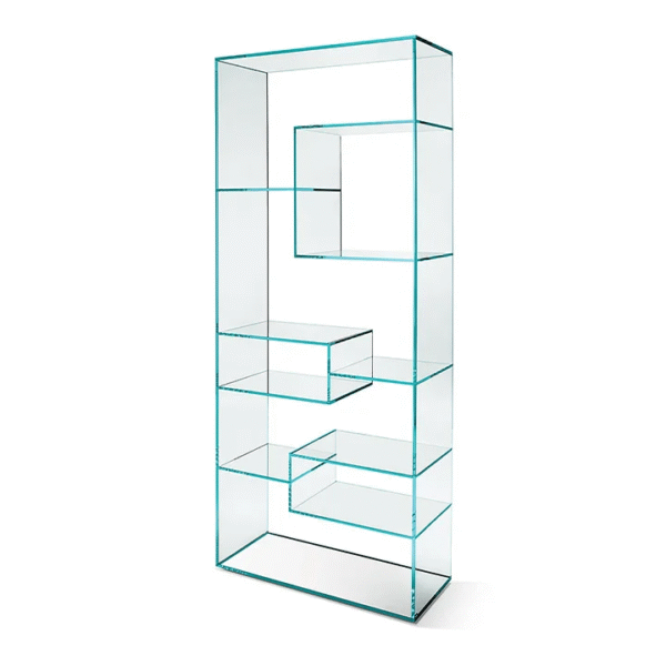 Bookcase Hemingway by Tonelli Design, luxurious contemporary storage, Royal Oak Michigan.