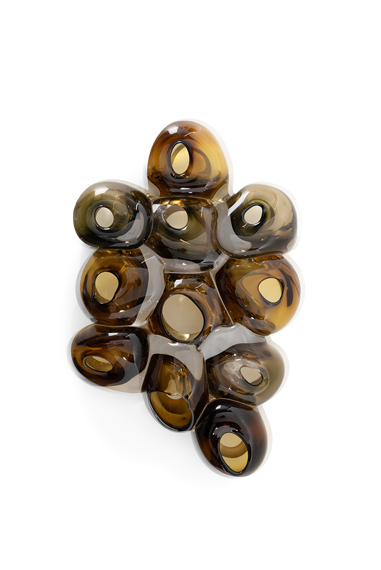 Luxury contemporary Bloom Wallpiece by Natuzzi Italia, high-end Italian wall art for Birmingham, Michigan.