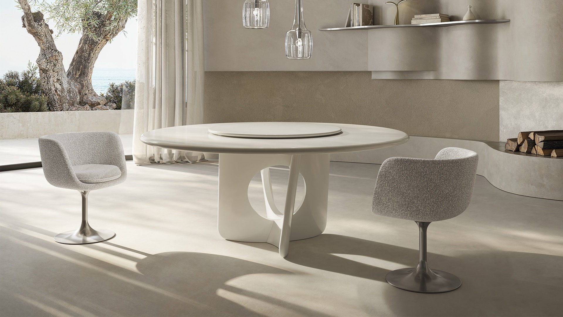 Modern Habita B979 sofa by Natuzzi Editions, high-end Italian design for Royal Oak, Michigan.