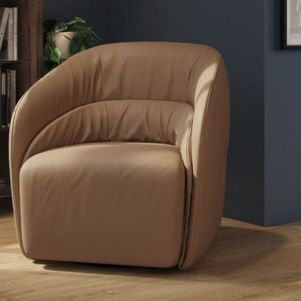 High-end Botao accent armchair by Natuzzi Editions, modern Italian furniture for Royal Oak, Michigan.