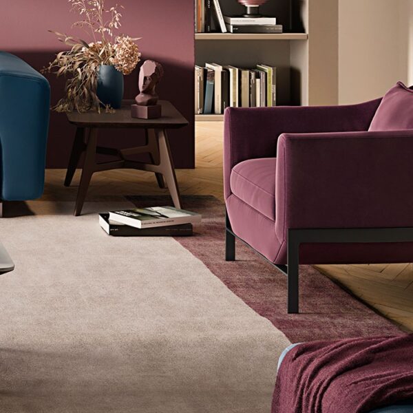 High-end Poli C196 armchair by Natuzzi Editions, modern Italian furniture for Royal Oak, Michigan.