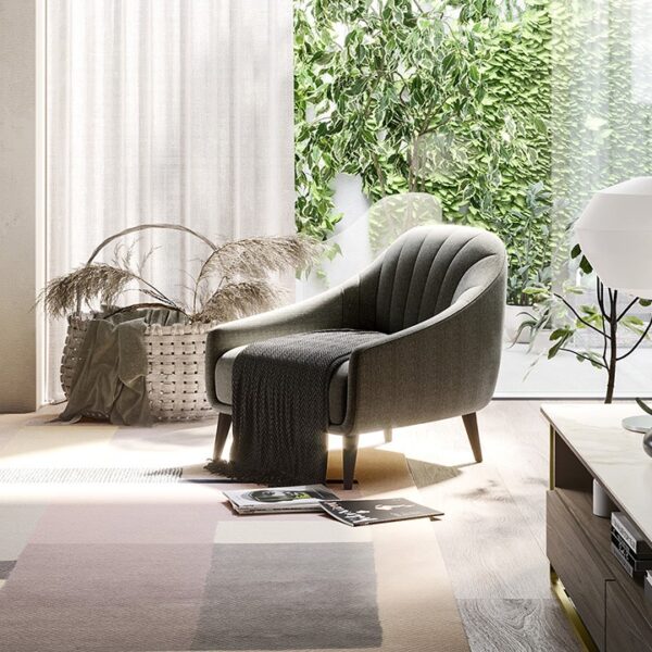 Luxury contemporary Felicita sofa by Natuzzi Italia, high-end Italian design for Birmingham, Michigan.