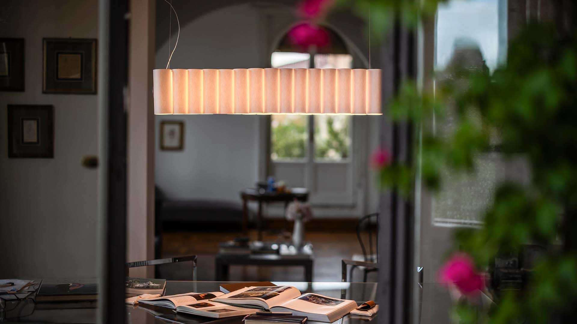 Pli by Foscarini, modern lighting for Royal Oak, Michigan interiors.