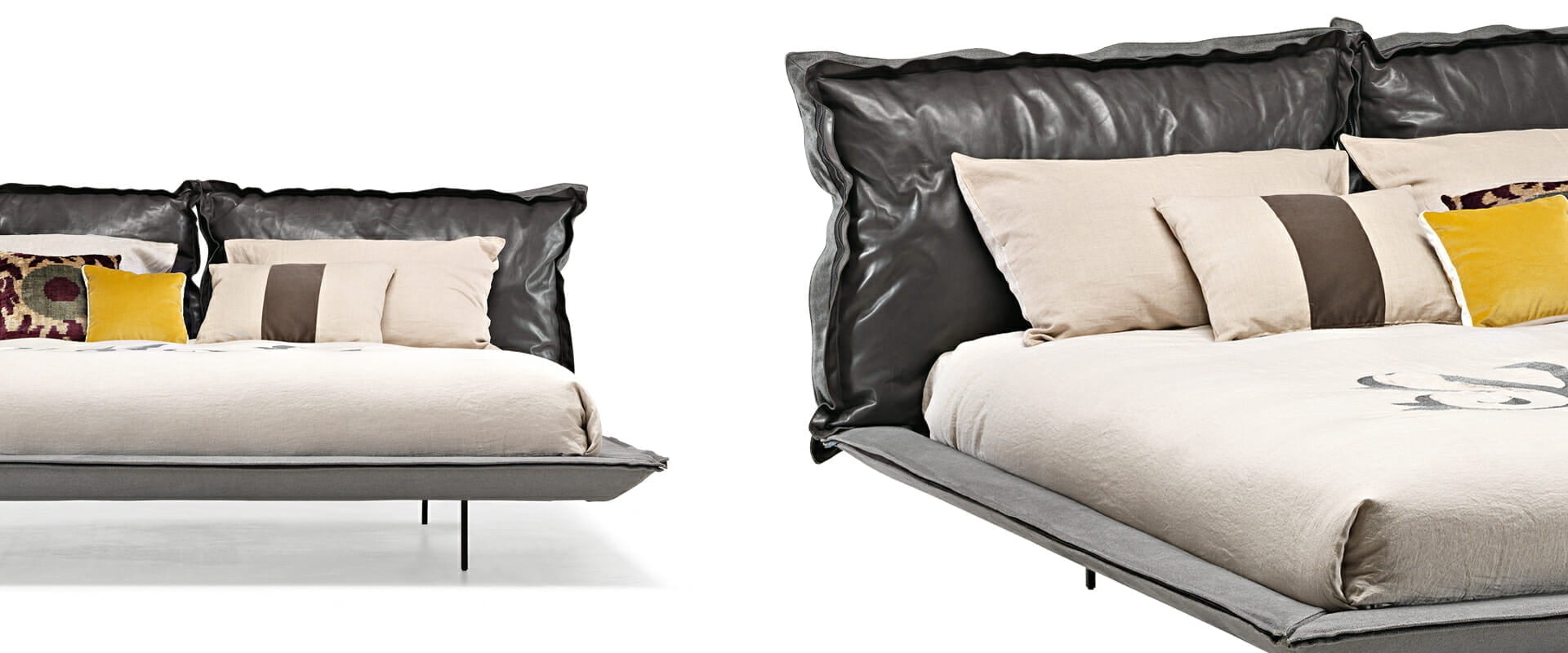Luxury modern bed frame, Auto-Reverse Dream by Arketipo, Troy, Michigan.